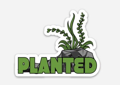 PLANTED Aquarium Sticker/Magnet/Cling - AQUAPROS