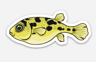 Pea Puffer Sticker/Magnet/Cling - AQUAPROS