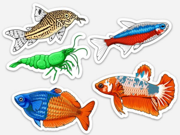 fish stickers for fishkeepers