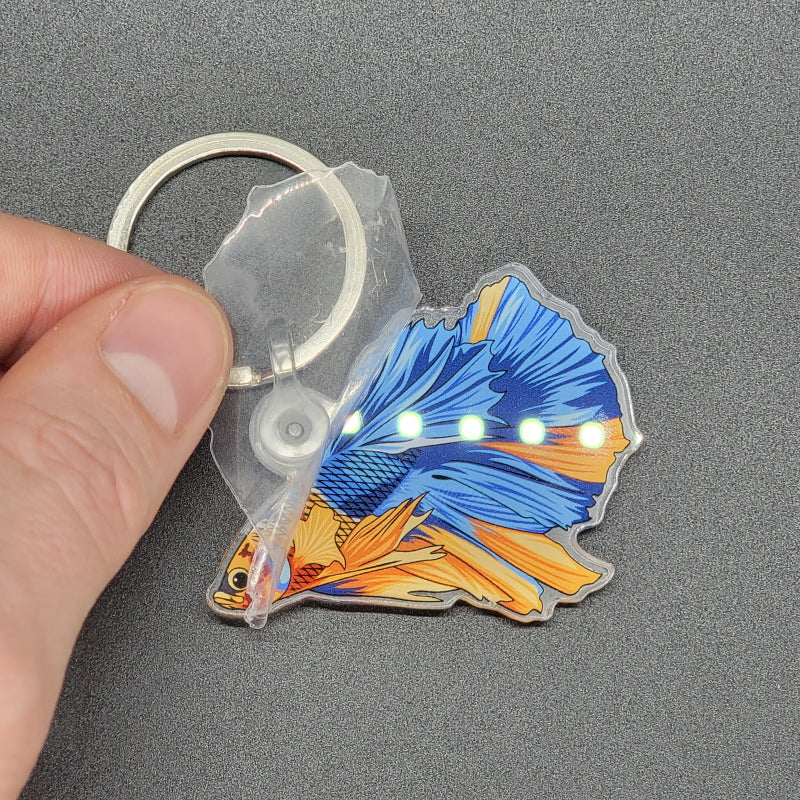 Aquarium Fish Keychains W/ Free Holographic Stickers - AQUAPROS