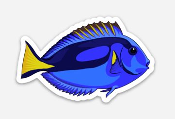 Wholesale Blue Tang Sticker/Magnet/Cling - AQUAPROS