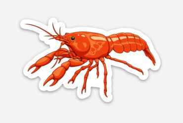 Wholesale Dwarf Crayfish Sticker/Magnet/Cling - AQUAPROS