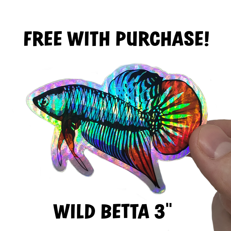 Micro Fiber Aquarium Cloth w/FREE Holographic Wild Betta Sticker - AQUAPROS