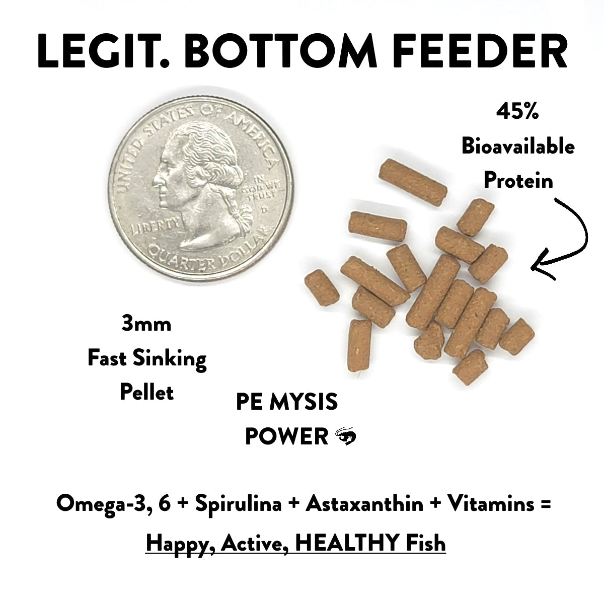 LEGIT. Fish Food Bottom Feeder Pellets
